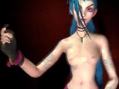 Softcoredans och musik i League of Legends sexig video