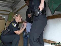 First time black suspect joins hardcore group sex with old and young MILFs