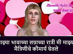 3D-bröllopsnattsex med Marathi-bruden och styvbror