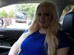 POV interview with chubby blonde Claudia Kelly