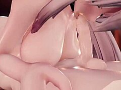 Get ready for a wild ride with this 3D cartoon porn video featuring a stunning Mmd r18 and her big ass