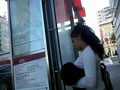 Bus Stop Delight: Thick Honey's Hidden Camera