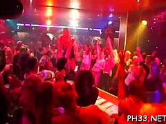 Hardcore sex party with amateur girls getting it on