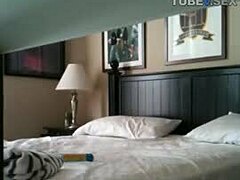 Hotel room quickie on hidden camera