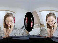 Deepthroat and missionary action with a virtual reality MILF