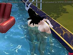 Dragon Ball Porn Episode 45: A Wild Pool Party with Perverted Mothers and Their Offspring