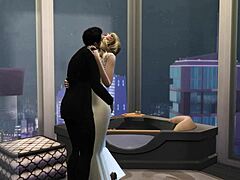Scarlett Johansson e Colin Johansson, due pornostar dei cartoni animati, in una scena hentai 3D bollente