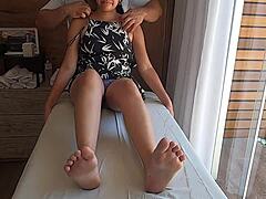 Oglądaj, jak brazylijska amatorska dziewczyna dostaje masaż cipki w pełnym HD na C Mera