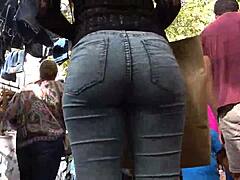 Candid street sex with big butts