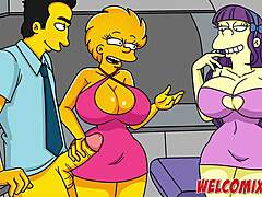 Подборка откровенных мультфильмов Симпсонов с оральным и анальным сексом
