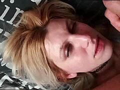 Blonde MILF receives intense oral sex and facial cumshot in amateur video