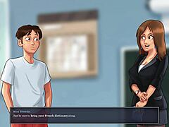 Cartoon game adventure: Unwanted attention in the locker room