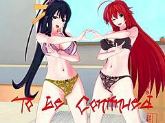 Rias and Akeno's 3D adventure