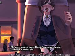The protagonist in the animated 3D video helps catch a teacher who is engaging in illicit activities outdoors