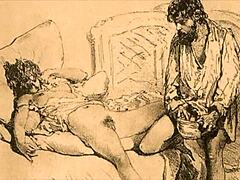 Vintage erotic art from another time