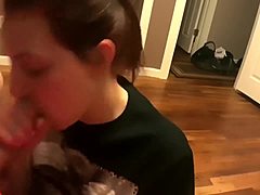 Mature couple enjoys a cum-filled mouthful while sucking